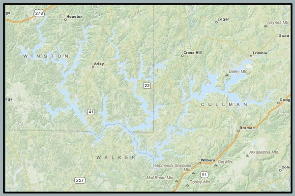 Smith Lake Map